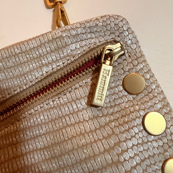 Hammitt Nash Small Wristlet Clutch Crossbody Reptile Snakeskin - Picture 4 of 8